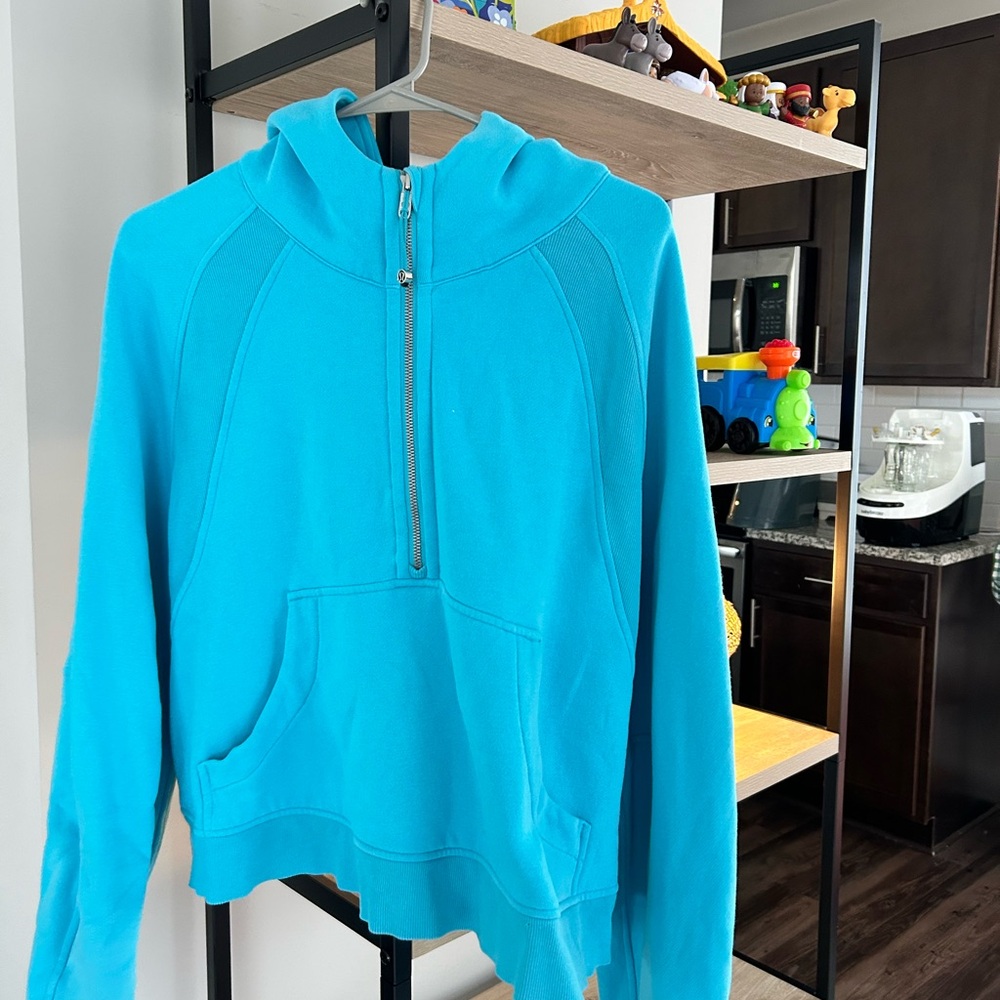 Lululemon Athletica Bright Blue Half-Zip Hoodie